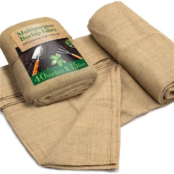 40" x15 Feet Gardening Burlap Roll - Multipurpose Natural Burlap Fabric - Picture 1 of 8